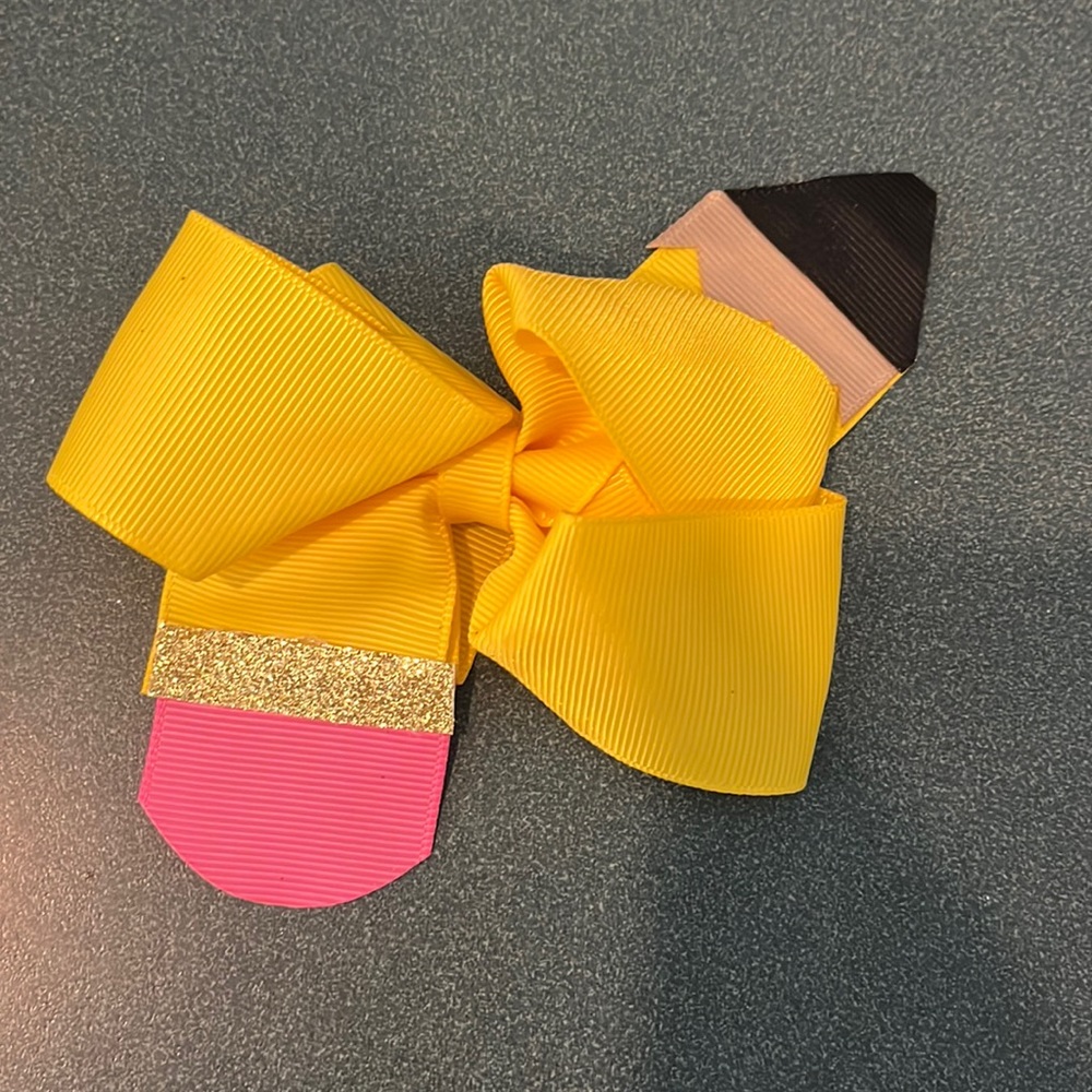 Pencil hair bow